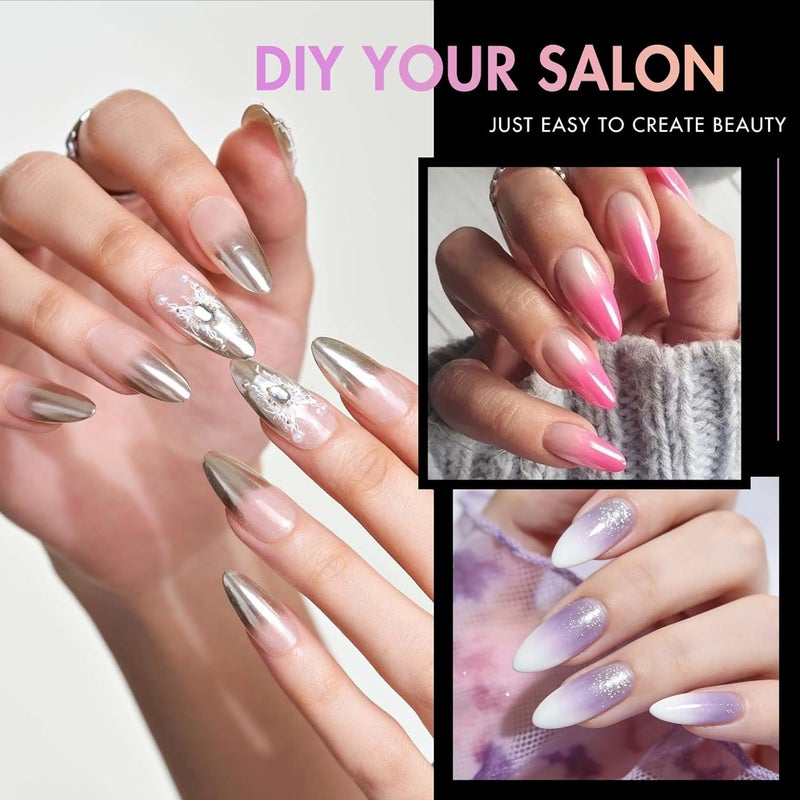 ranrose Almond Nail Tips 240pcs Half Matte Full Cover False Nail Soft Gel Acrylic Nails Extension Tips 12 Sizes Press on Nails Home Salon DIY Gift for Women - Image 3